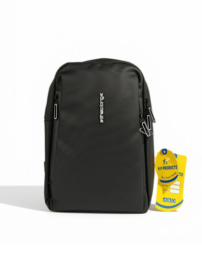 Shaolong Waterproof Convertible Zipper-Strap Crossbody Sling Backpack — Black