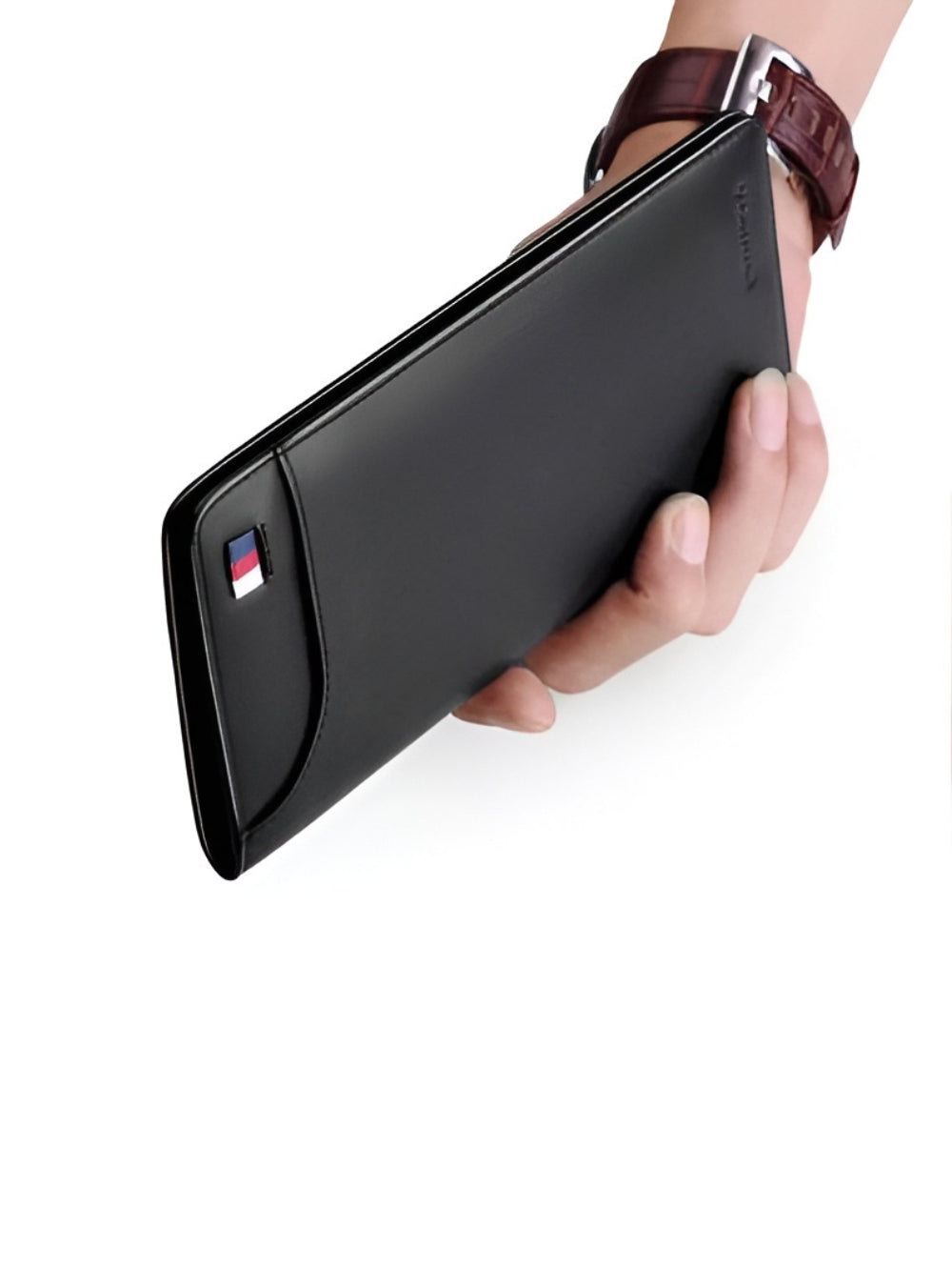 Genuine Cow Leather Long Wallet & Card Holder for Men