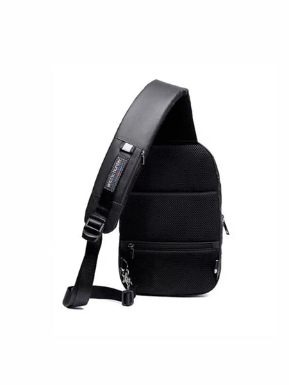 Waterproof Outdoor Sling Bag with USB Charging Port
