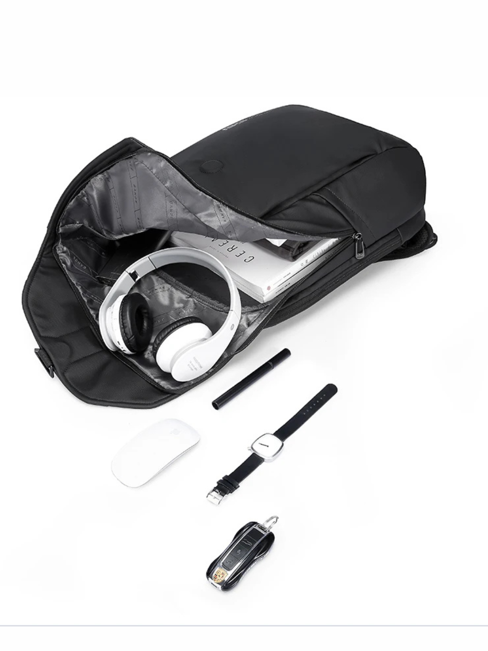 Bange BG-2575 Anti-Theft 15.6" Laptop Business Backpack (Grey)