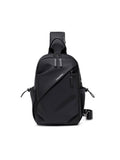 LAVIZAR black water resistant crossbody sling bag front view on desk