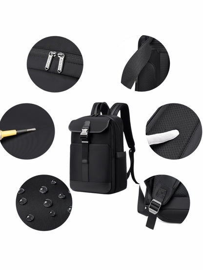 Arctic Hunter B00812 feature details showing water resistance scratch resistance and breathable back panel