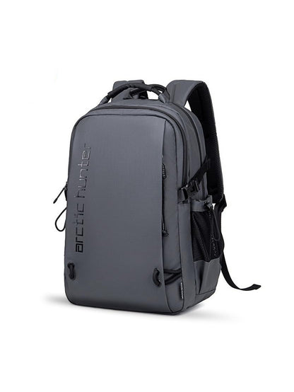 Arctic Hunter waterproof laptop backpack for men in grey front view