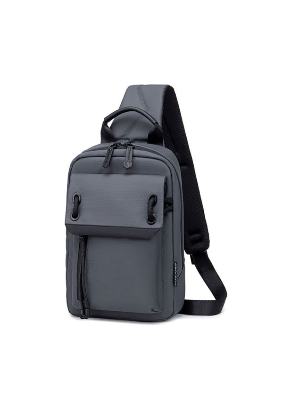 Arctic Hunter XB00526 grey waterproof crossbody sling bag front view