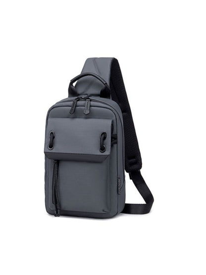 Arctic Hunter XB00526 grey waterproof crossbody sling bag front view