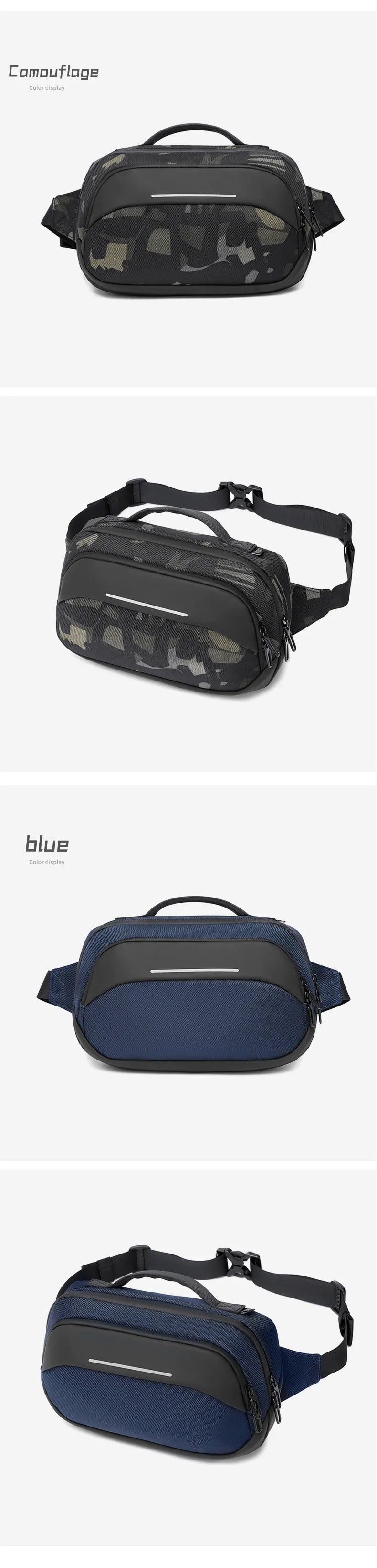 Ozuko 9551 UrbanGuard Waterproof Anti-Theft Sling Bag