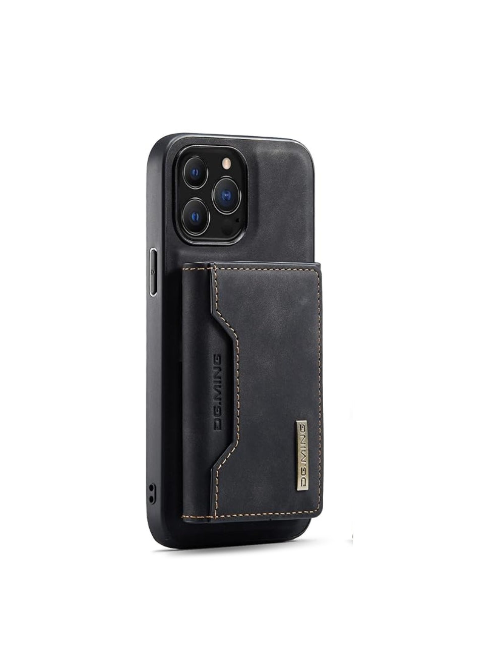 DG.MING 2-in-1 Magnetic Detachable Leather Wallet Phone Case