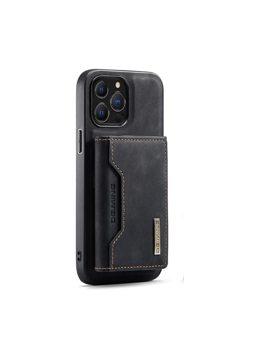 DG.MING 2-in-1 Magnetic Detachable Leather Wallet Phone Case