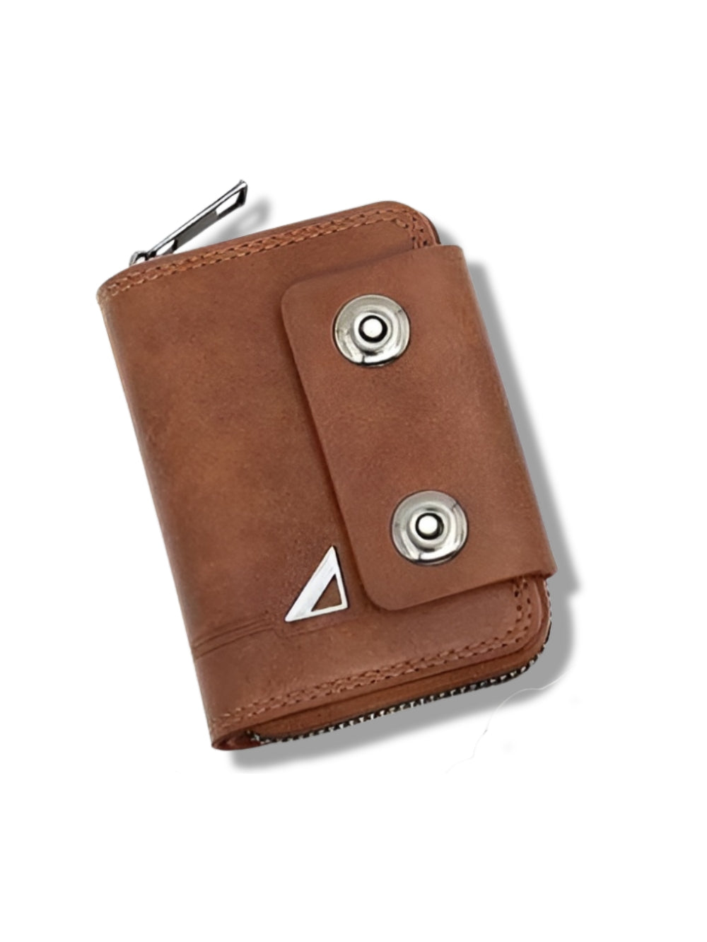 LAVIZAR leather card holder wallet available in tan brown  colors