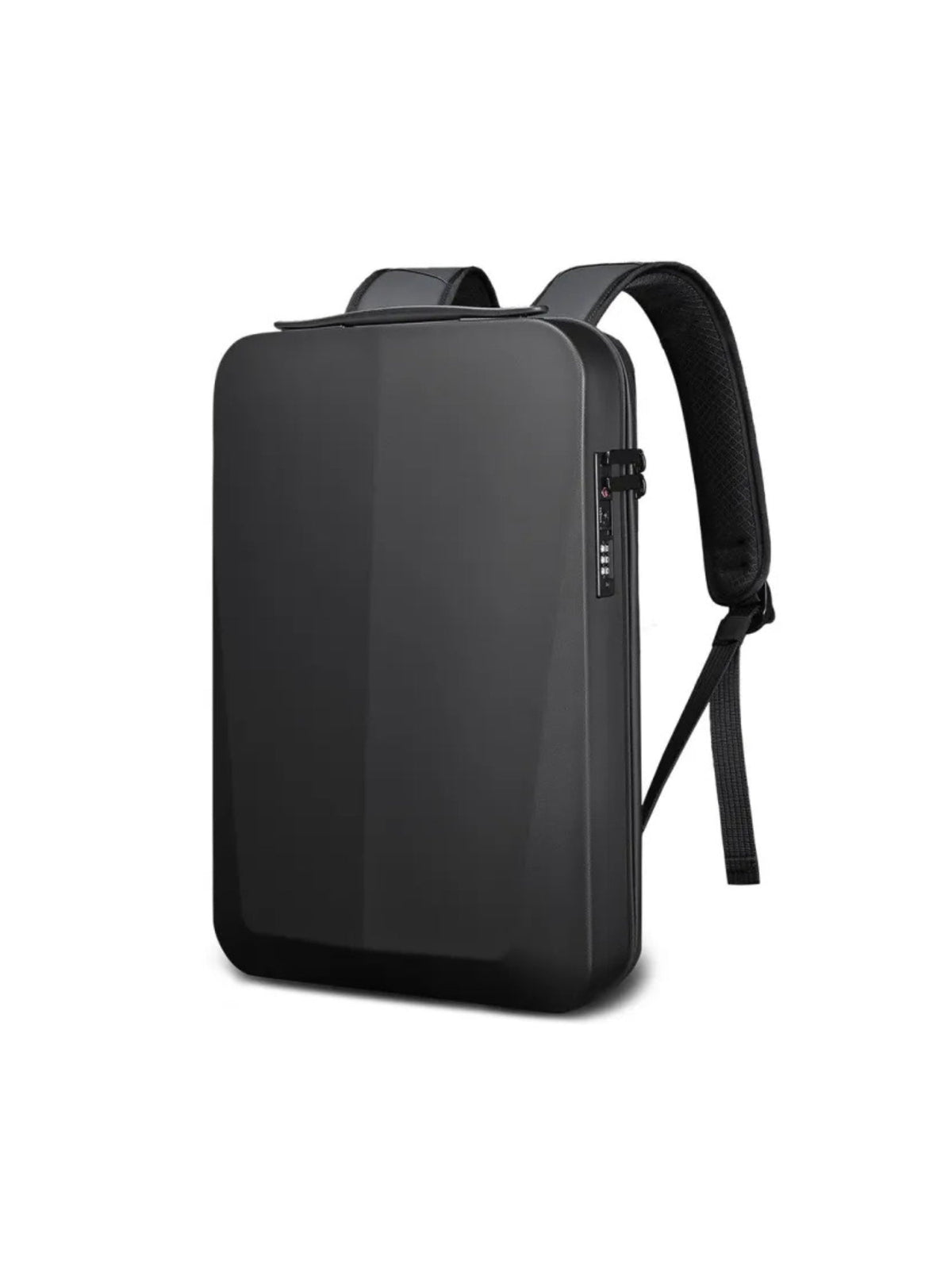 Hard Shell Anti-Theft Laptop Backpack | TSA Combination Lock — Black
