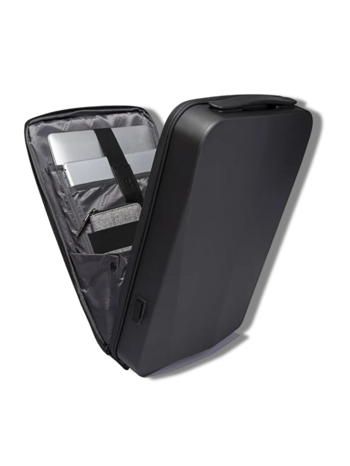 Hard Shell Anti-Theft Laptop Backpack | TSA Combination Lock — Black