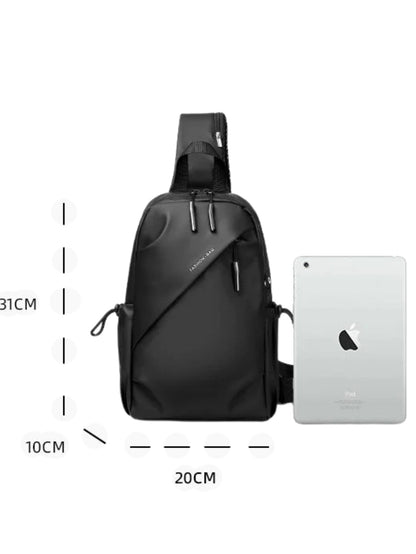 Water-Resistant Crossbody Sling Bag | Earphone Pass-Through