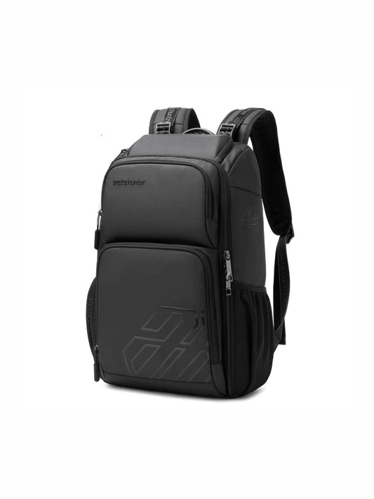 LAVIZAR black waterproof anti-theft 15.6 inch laptop business travel backpack front studio view